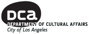 DCA-LA LOGO: Supported in part by a grant from the City of Los Angeles, Department of Cultural Affairs