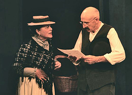 Dolly and Tim Martin in benefit theatre performance at the Luna Playhouse in 2010.